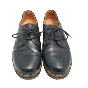 Doc Martens 1461 Black Leather Oxford Shoes 3 Eye Size US 8 Men 9 Women UK 8